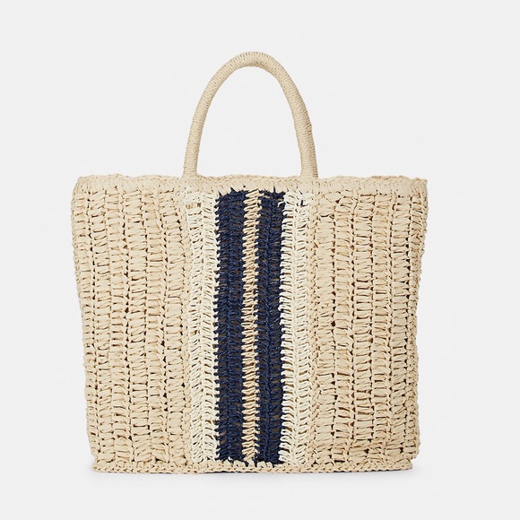 Barneys New York Handbags - Barney’s New York Raffia Tote Bag